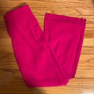 Banana Republic HOT pink wide leg dress pants.